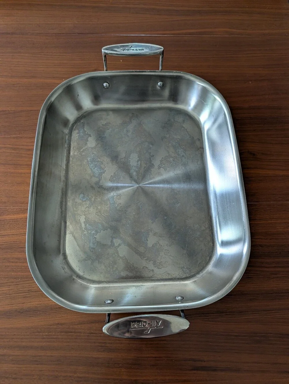All Clad D3 Stainless Steel Large Flared Roasting Pan Pre Owned